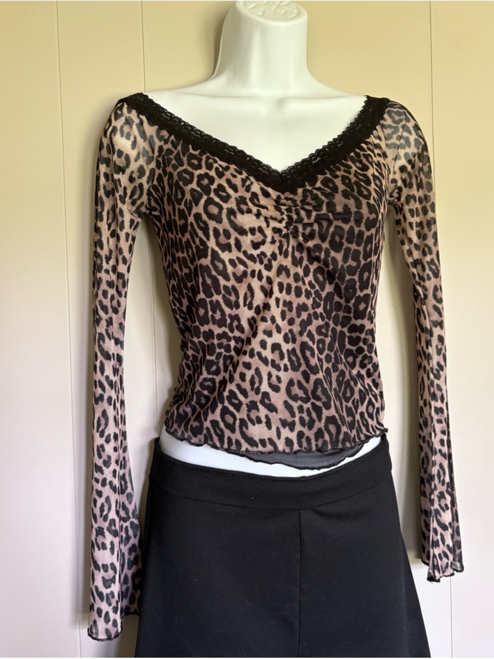 Leopard print top